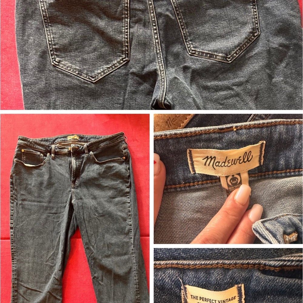 Madewell Blue Straight Leg Jeans